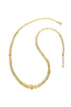 Load image into Gallery viewer, Opal Graduated Beaded Gemstone Necklace set in 18kt Gold N002-O
