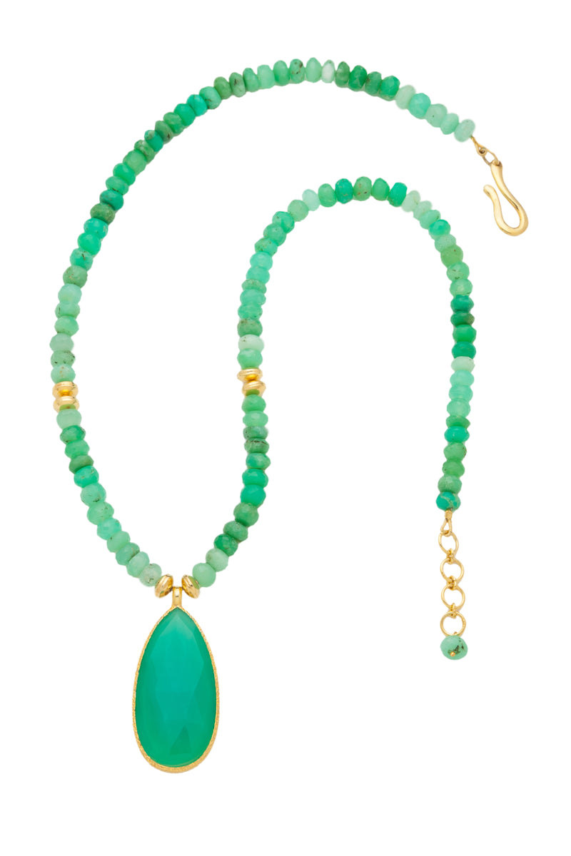 送料関税込☆【ALIITA】 necklace with chrysoprase and citrine Necklaces – ALIITA-US